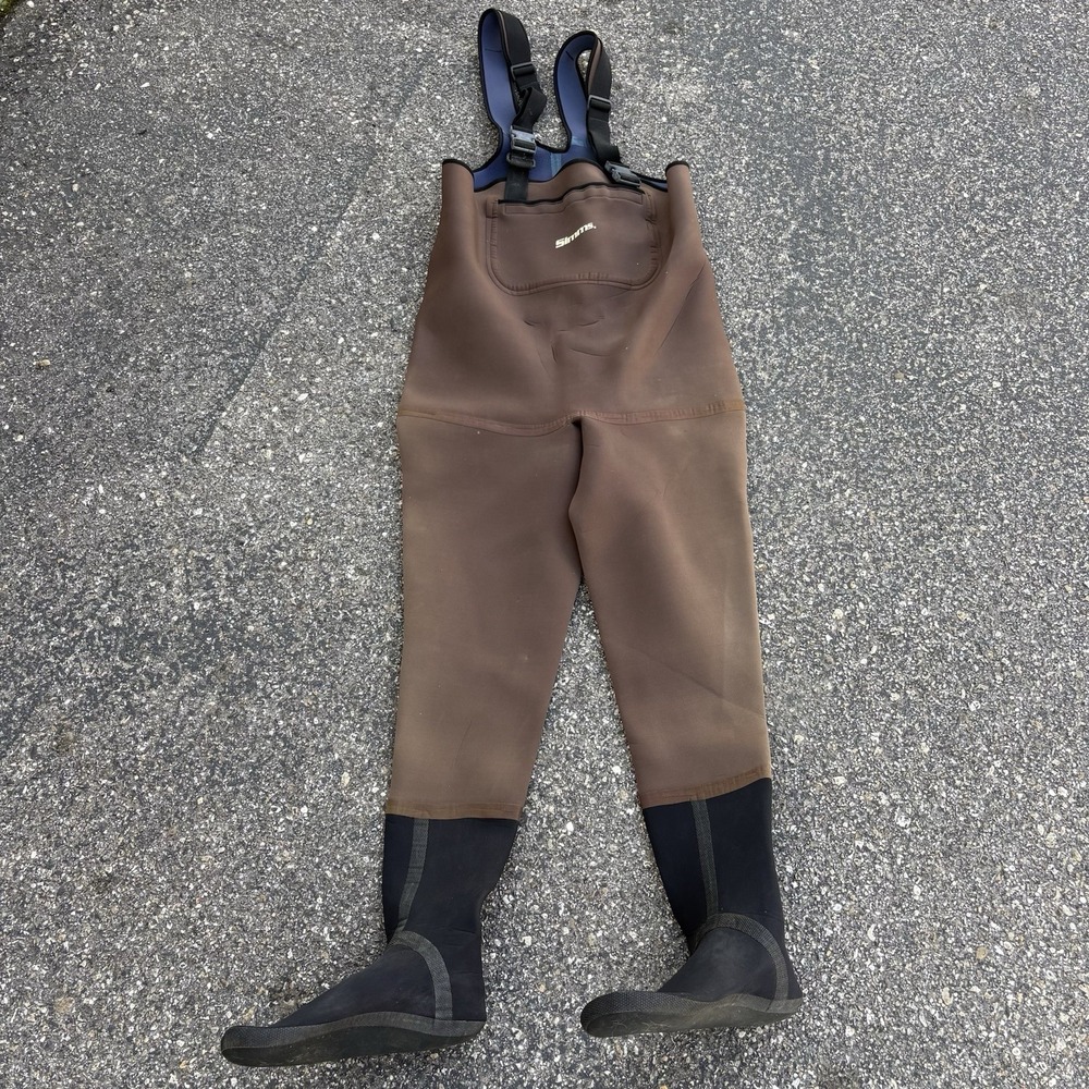VTG Simms Neoprene Chest Waders Men's L Long Fishing Hunting Made USA Waterproof